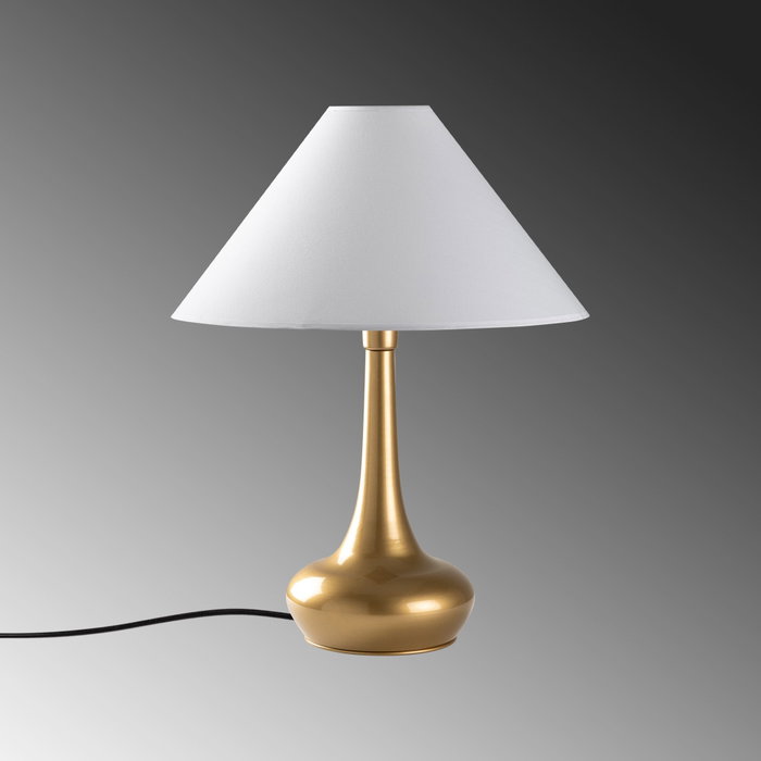 Opviq Luna - 15260 Lámpara de Mesa Dorado y Blanco